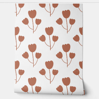 seamless botanical  simple pattern  with flowers i tapete