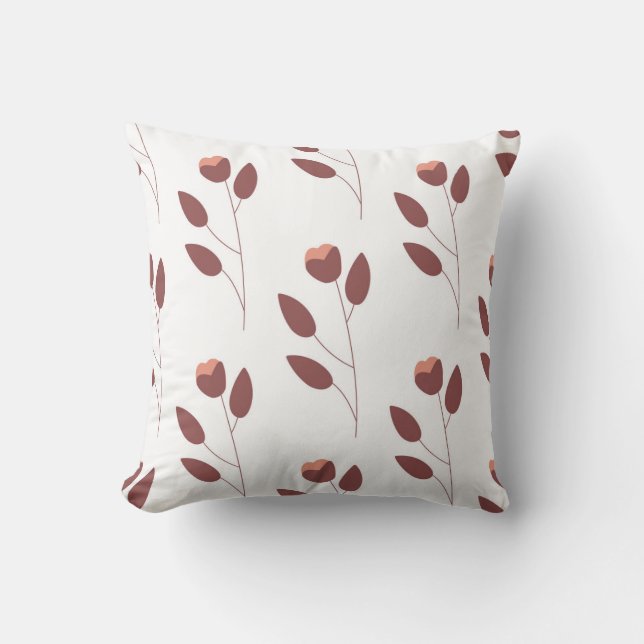 seamless botanical  simple pattern with flowers kissen (Vorderseite)