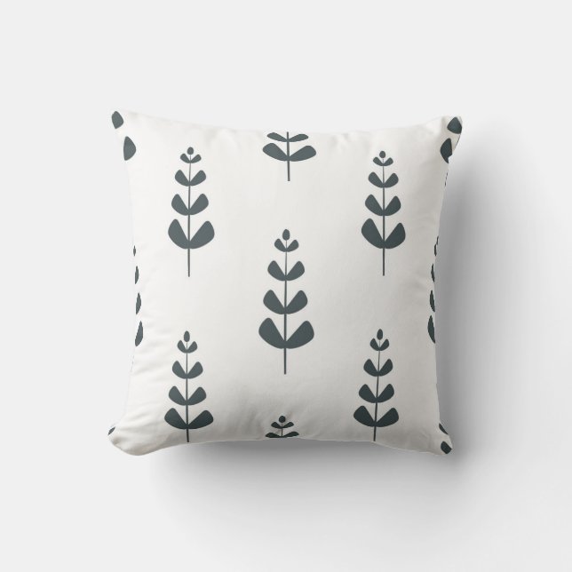 seamless botanical  simple pattern  with plants in kissen (Vorderseite)