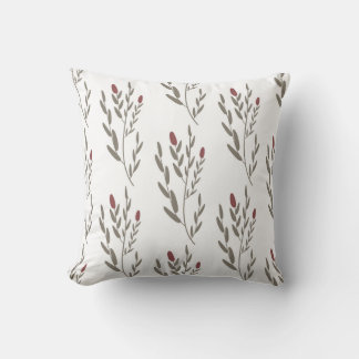 seamless botanical  simple pattern  with plants on kissen