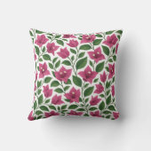 Seamless Bougainvillea Floral Pattern Kissen (Rückseite)