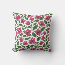 Seamless Bougainvillea Floral Pattern Kissen