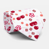 Seamless bright Cherry Bery Candy Lollipops süß Krawatte (Gerollt)