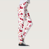 Seamless bright Cherry Bery Candy Lollipops süß Leggings (Rechts)