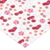 Seamless bright Cherry Bery Candy Lollipops süß Tischdecke (Schrägansicht)