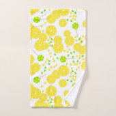 Seamless bright lemon slices candy lollipops sweet badhandtuch set (Handtuch)