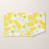 Seamless bright lemon slices candy lollipops sweet badhandtuch set (Handtuch)