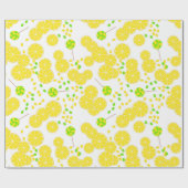 Seamless bright lemon slices candy lollipops sweet geschenkpapier (Flach)