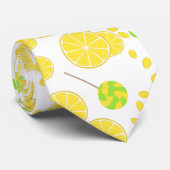 Seamless bright lemon slices candy lollipops sweet krawatte (Gerollt)