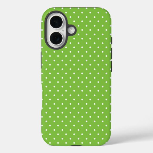 Seamless  bright lime polka dot pattern  Case-Mate iPhone hülle (Rückseite)