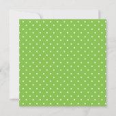 Seamless  bright lime polka dot pattern  dankeskarte (Vorderseite)