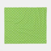 Seamless  bright lime polka dot pattern  fleecedecke (Vorderseite (Horizontal))