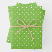 Seamless  bright lime polka dot pattern  geschenkpapier set (Beispiel)