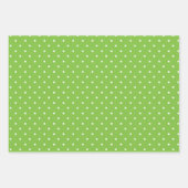 Seamless  bright lime polka dot pattern  geschenkpapier set (Vorderseite)
