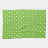 Seamless  bright lime polka dot pattern  geschirrtuch (Horizontal)
