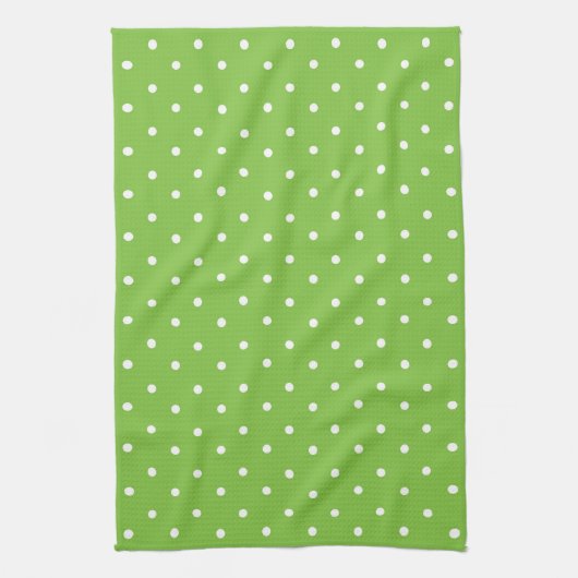 Seamless  bright lime polka dot pattern  geschirrtuch (Vertikal)