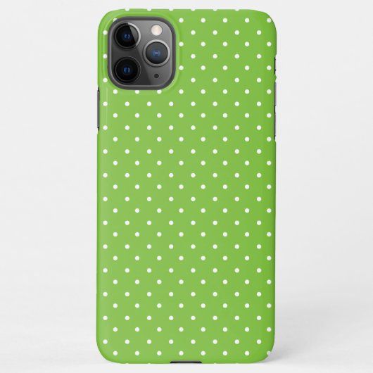 Seamless  bright lime polka dot pattern  iPhone hülle (Rückseite)