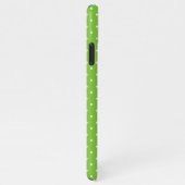 Seamless  bright lime polka dot pattern  iPhone hülle (Rechte Seite)