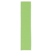 Seamless  bright lime polka dot pattern  kurzer tischläufer (Vorderseite)