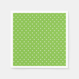 Seamless  bright lime polka dot pattern  serviette
