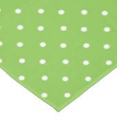Seamless  bright lime polka dot pattern  tischdecke (Schrägansicht)