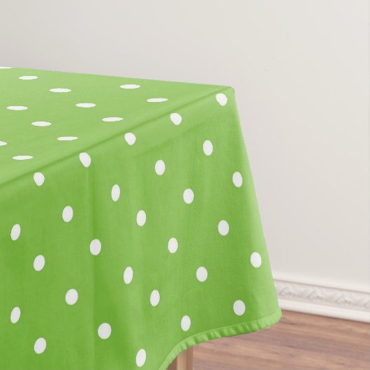 Seamless  bright lime polka dot pattern  tischdecke (Beispiel)