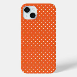 Seamless  bright orange background polka dot Case-Mate iPhone hülle