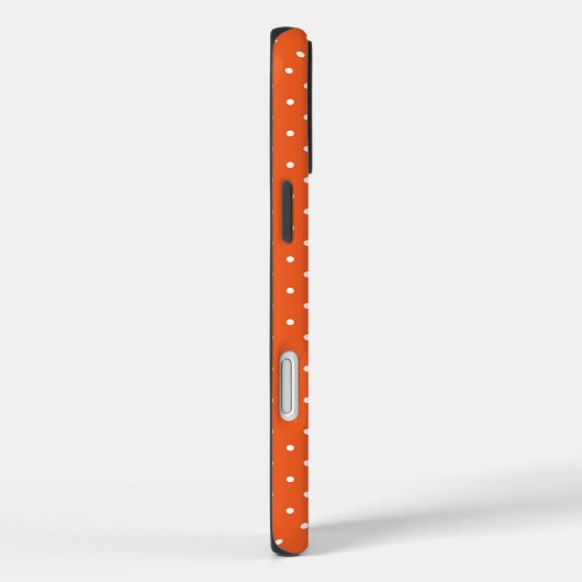 Seamless  bright orange background polka dot Case-Mate iPhone hülle (Rückseite / Rechts)