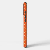 Seamless  bright orange background polka dot Case-Mate iPhone hülle (Rückseite / Links)