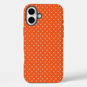 Seamless  bright orange background polka dot Case-Mate iPhone hülle (Rückseite)