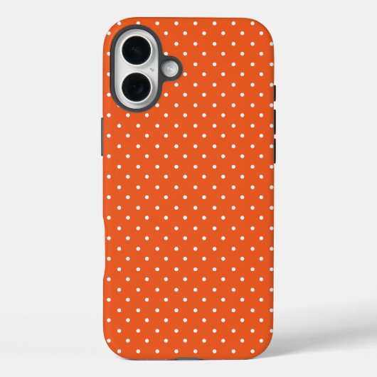 Seamless  bright orange background polka dot Case-Mate iPhone hülle (Rückseite)