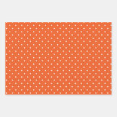 Seamless  bright orange background polka dot geschenkpapier set (Vorderseite)