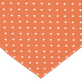 Seamless  bright orange background polka dot kurzer tischläufer (Ecke)