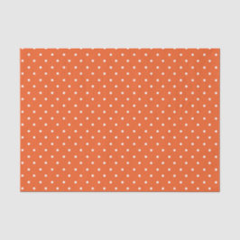 Seamless  bright orange background polka dot seidenpapier