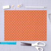 Seamless  bright orange background polka dot seidenpapier (Handwerk)