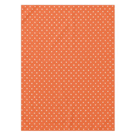 Seamless  bright orange background polka dot tischdecke