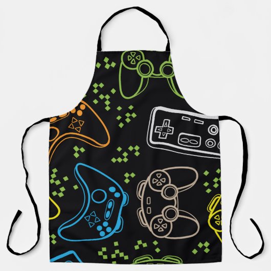 Seamless bright pattern with joysticks. gaming coo schürze (Vorderseite)