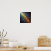 Seamless Bright Spectrum Geometric Wallpaper Poster (Küche)