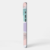 Seamless Butterfly Wallpaper in Pastel iPhone Hülle (Linke Seite)