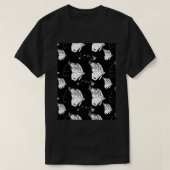 Seamless Celestial Pattern Celestial Moth Pattern T-Shirt (Design vorne)