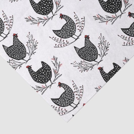 Seamless chicken pattern seidenpapier (Ausschnitt)