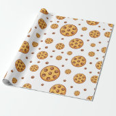 Seamless chocolate chip cookies pattern geschenkpapier (Ungerollt)