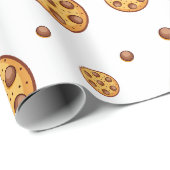 Seamless chocolate chip cookies pattern geschenkpapier (Rolleneckpunkt)