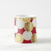 Seamless chrysanthemum pattern in the Japanese tra Kaffeetasse (Mittel)