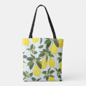 Seamless citrus vintage pattern on white backgroun tasche (Rückseite)