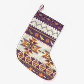 Seamless colorful aztec pattern kleiner weihnachtsstrumpf (Vorderansicht (hängend))