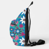 Seamless Colorful Flower Pattern – Bright Floral  Crossbody Bag (Rechts)