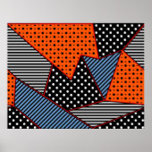 seamless creative pattern with geometric compounds poster (Vorne)