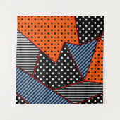 seamless creative pattern with geometric compounds wandteppich (Vorderseite)