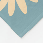 Seamless daisies pattern in small naive wild flowe fleecedecke (Ecke)